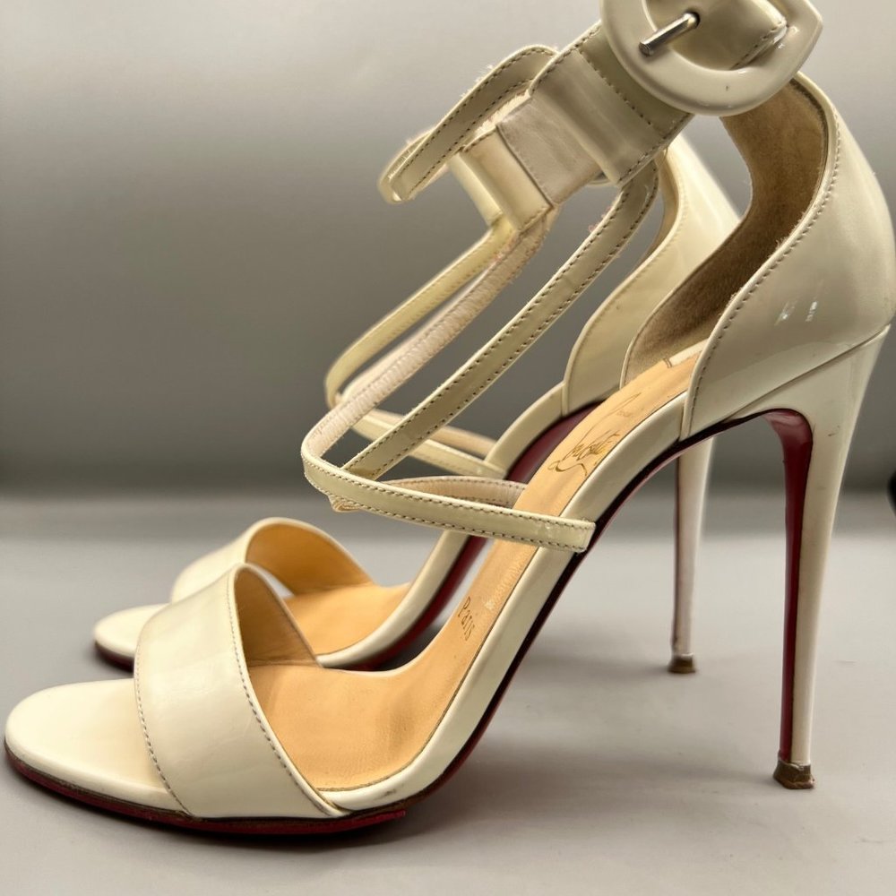 Christian Louboutin Light Beige Sandal Pumps 37 - Picture 5 of 7